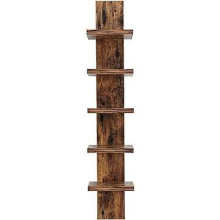 Danya B 5 Tier Wall Shelf Unit Smal - Lodret s?jle Stiger Hylde Flydende opbevaring Homeindretning Arrang?r Tall Tower Design Utility Hylder sove