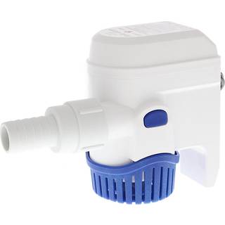 Dykbar elektrisk lænsepumpe Rule Mate 500B GPH (31.5 liter / minut), 12 V, automatisk driftstart, med niveauføler