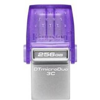 Kingston Technology Datatraveler 64 Gb Microduo 3c 200 Mb/s, Dobbelt Usb-a + Usb-c 64gb Usb Type-a / Usb Type-c Lilla, Rustfrit Stål