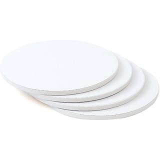 Kageplade hvid rund Ø30 cm 1,2 cm tyk 1 stk