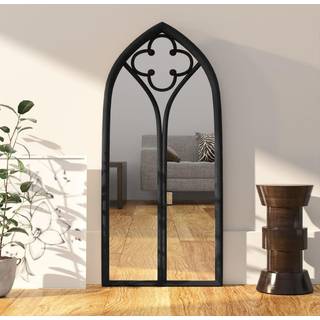 spejl 100x45 cm jern sort
