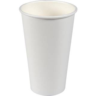 50 stk Hvide bæger til varme drikke, 480ml