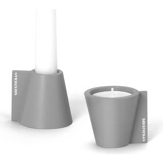 Solstickan Design Flipp lysholder 5x6 cm Grå