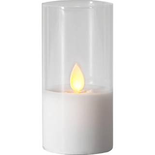 LED Bloklys M-Twinkle i glasholder, 10cm
