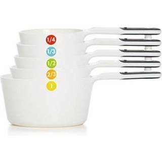 Oxo Good Grips 6-delt plastm?lingskopper- Hvid 5 t?lling (pakke med 1)