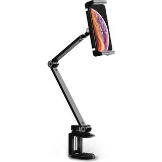 WERGON - Wave - iPhone / Smartphone / Tablet - Aluminium Fleksibel Desktop Design holder 7-13 - Sort