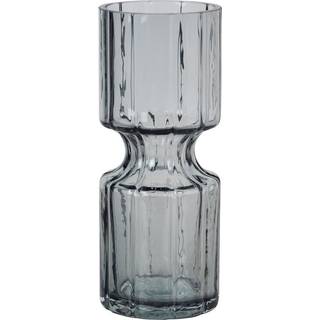 Broste Copenhagen Hyacint glasvase 20 cm Smoked Pearl Dark Grey