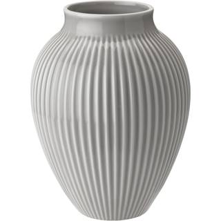 Knabstrup Keramik Knabstrup vase riflet 20 cm Mintgrøn