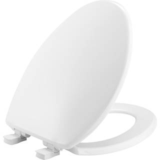 Bemis 7300Slec 000 toiletstol vil langsomt t?t p? og fjerne let for reng?ring af langstrakt hvid