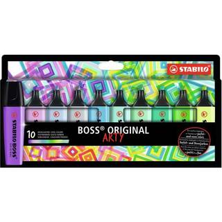 STABILO ARTY BOSS, sæt med 10 farver, Cool colors