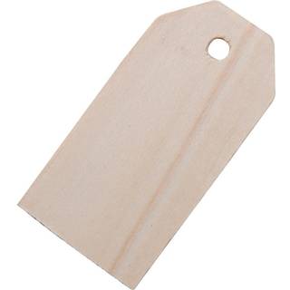 Manilamærker 3 x 6 cm - Natur, 10 stk