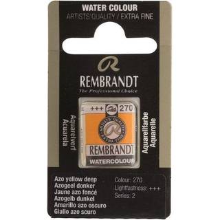 Rembrandt akvarelfarve half pan – Azo Yellow Deep 270