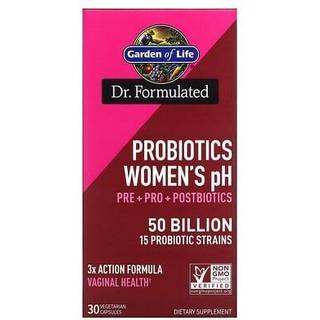 Dr. Formulated Probiotics Kvinders pH - 30 kapsler
