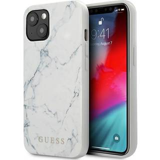 Guess Hard Case Marble (iPhone 13) - Hvid