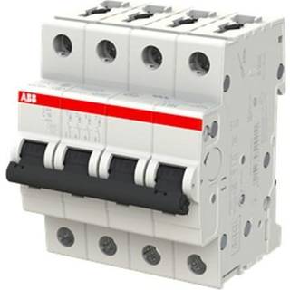ABB Automatsikring C 40A, 4-polet C-karakteristik, brydeevne 6kA, 230/400V AC, 70mm bred S204-C40