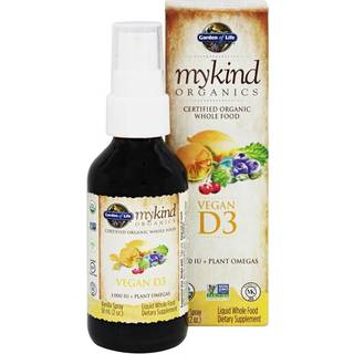 Mykind Organics Vegansk D3 Økologisk Spray, 1000 IE (Vanilje) - 58 ml