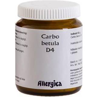 Carbo betula D4, pulver - Allergica