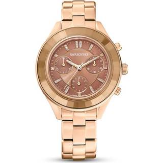 Octea Lux Sport Uhr, Schweizer Produktion, Metallarmband, Braun, Vergoldetes Finish