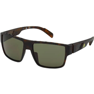 Adidas Sport Mand SP0006 52N Solbriller Plast Havana Grøn Geometrisk Normal