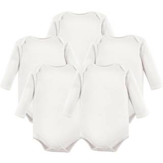 Hudson baby unisex baby bomuld langærmet bodysuits hvide 9-12 måneder os