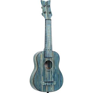 Bambusserie alle solide sopran ukulele med taske