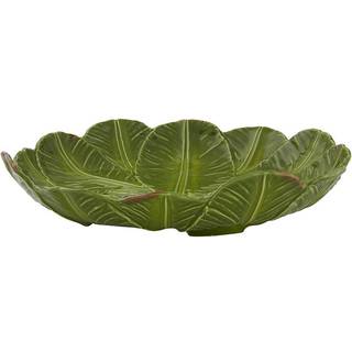 Bordallo Pinheiro Serving And Trays - 'Banana madeira' centerpiece in green earthenware