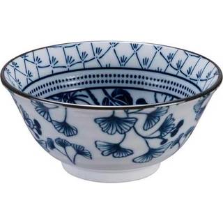 Tokyo Design Studio Flora Japonica Tayo Skål 50 Cl Gingko - Serveringsskåle Porcelæn Blå - 16701