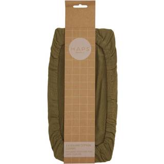 HAPS Nordic Cotton Covers Bomuldslåg - Firkantede - 2-Pak - Olive