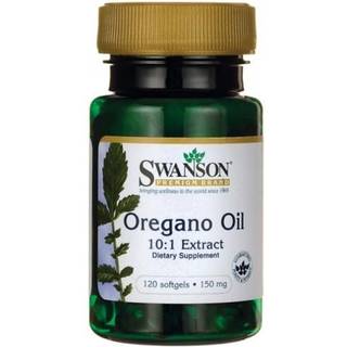 Oregano-olie 10:1 ekstrakt, 150 mg - 120 bløde kapsler