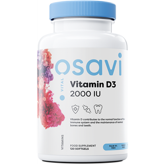 D3-vitamin, 2000 IE - 120 bløde kapsler