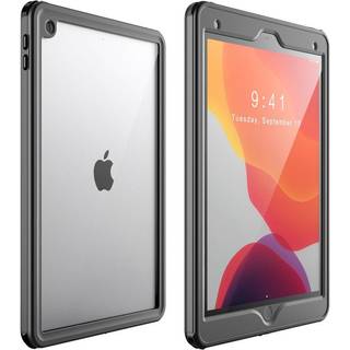 iPad 10.2" (2021 / 2020 / 2019) Pipetto Håndværker Cover m. Skærmbeskyttelse - Gennemsigtig / Sort