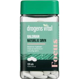 Drogens Vital Baldrian Naturlig Søvn Kosttilskud 120 stk