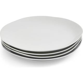 Arbor Grå Matte tallerken 28 cm, 4-pak - Sophie Conran