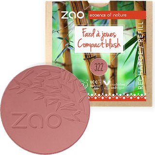 Zao Ansigt Rouge-HighlighterRefill Compact Blush Nr. 322 Brown Pink 9 g () - 9 g