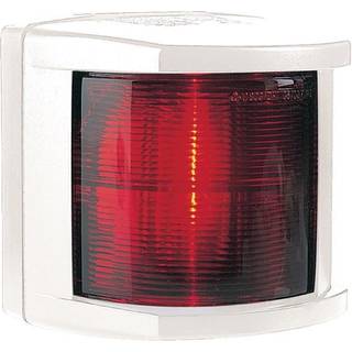 Bagbordslanterne til sidemontering Hella 2984, 25 W, 12 V, 112.5°, UV-bestandig hvid plast, 108 x 107 x 90 mm, rød, til både &lt;20 meter + lyskilde Halogen (12 V/25 W)