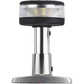 Toplanterne til topmontering, 1 W, 12 V, 360°, rustfrit stål, 101 x 75 x 34 mm, hvid, til både &lt; 12 meter + lyskilde LED 1 W