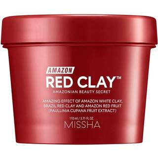 Missha Amazon Red Clay™ Oliekontrollerende og poremindskende rensemaske Med ler 110 ml - 110 ml