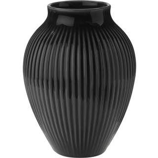 Knabstrup Vase - Ripple Black - 12,5 cm
