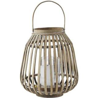 Amas Lanterne fra Villa Collection - Natur farve - Bambus/Glas