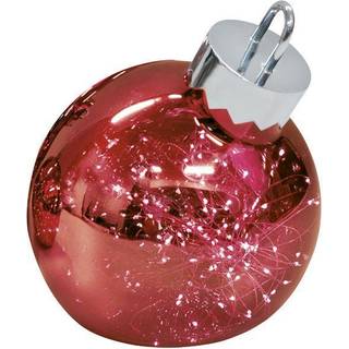 Sompex Dekorationskugle Ornament Rød Højde 25 cm  Krom-Rød ✓ På lager - klar til levering og afhentning