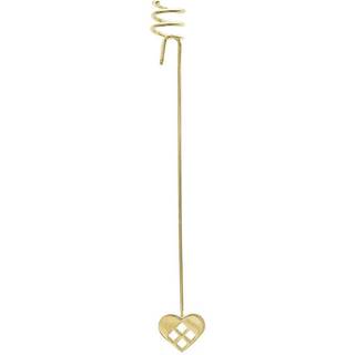hjerte lysholder, guld