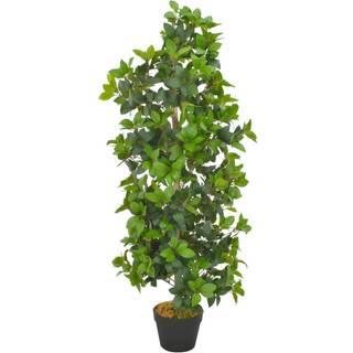 kunstig plante laurbærtræ med utepotte grøn 120 cm