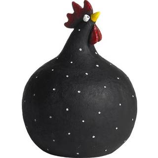 Høne, sort, 18 cm