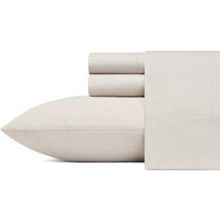 Tommy Bahama - Queen Sheets Cotton Percale Senges?t Crisp & Cool Stilfuldt Senges?t (Cool Zone Grey Queen)