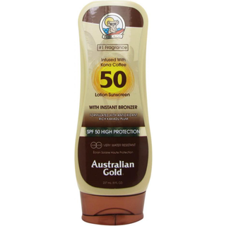 Australian Gold Instant Bronzer Lotion With Bronzer SPF50 237 ml