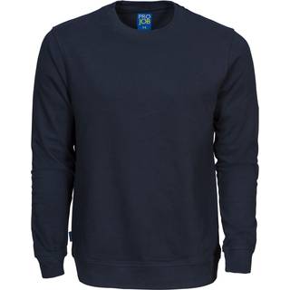 ProJob 642124 2124 sweatshirt med rund hals i bomuld / Arbejdstrøje Black 3XL