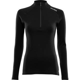 Aclima Women's WarmWool Mockneck Jet Black, XXL