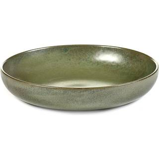 Serax Surface dyb tallerken 21 cm Camogreen