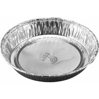 Aluminiumsform til tærter 66ml Ø94 x 12mm sort-sølv