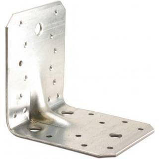 Heco 792909065250 Vinkelbeslag med forstærkning, varmgalvaniseret 2,5 x 90 x 90 x 65 mm